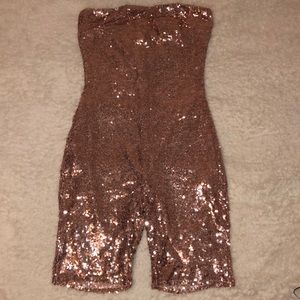 Fashion Nova Birthday Bash Sequin Romper